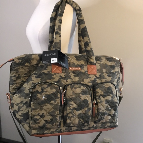 Joan & David | Bags | Joan David Diamond Quilted Nylon Camo Weekender